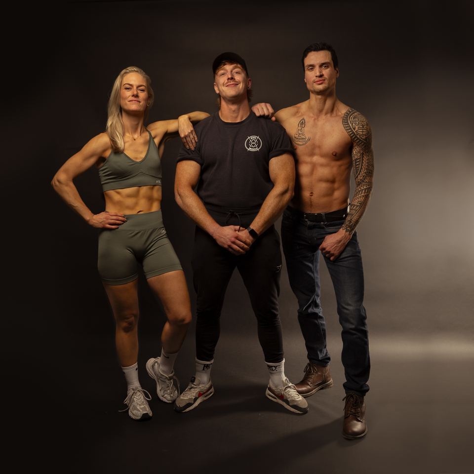 Fotoshoot van een klant van Mind Over Muscle in de studio