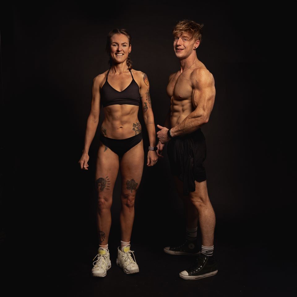 Fotoshoot van een klant van Mind Over Muscle in de studio